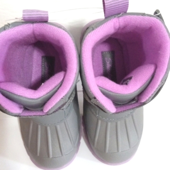 SKECHERS KIDS COLD RATED 29°C WATERPROOF INSULATED RAIN SNOW BOOTS SIZE 8 NWT - Picture 7 of 11